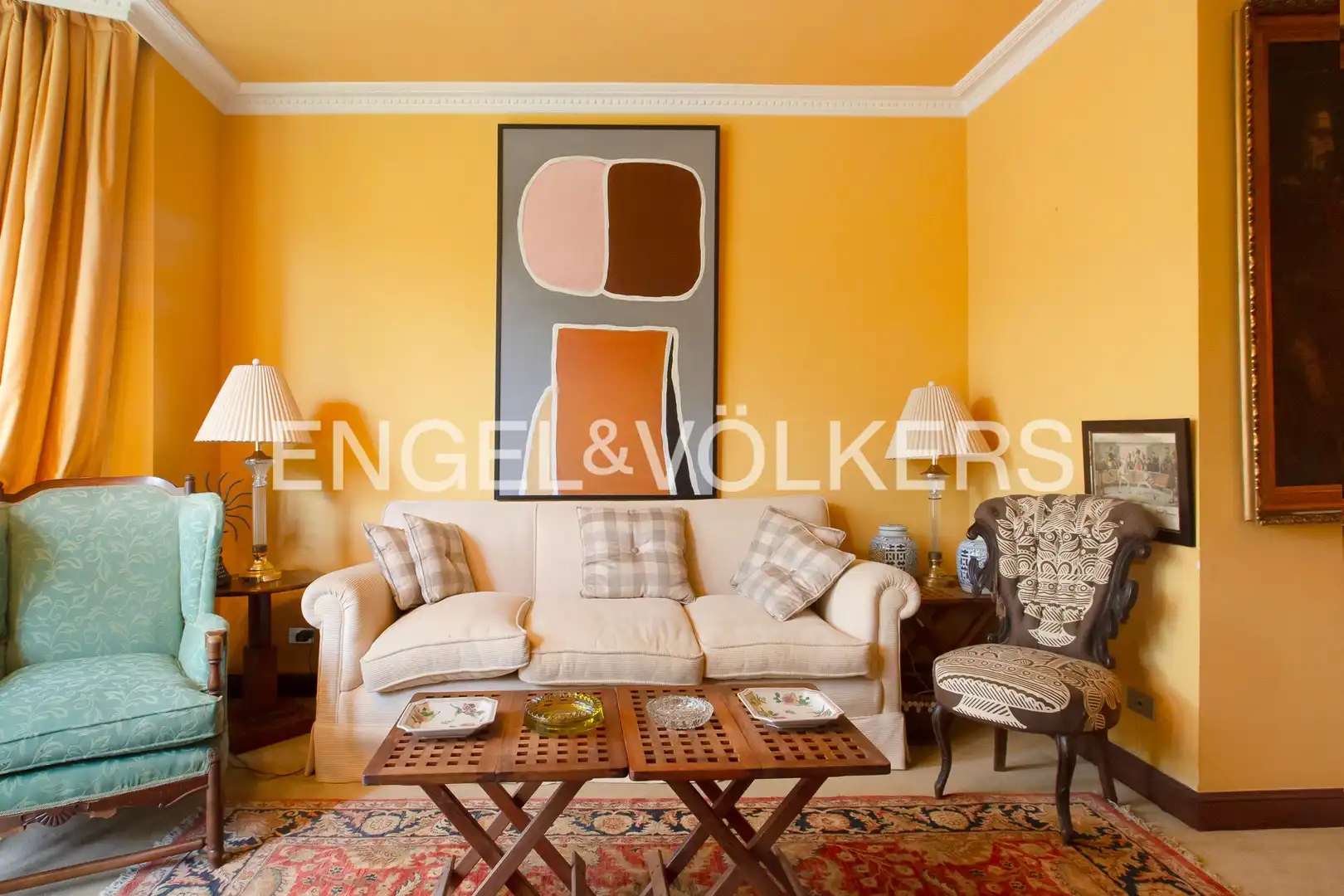Sala de estar de Piso en venta en Getxo  con Calefacción, Jardín privado y Parquet