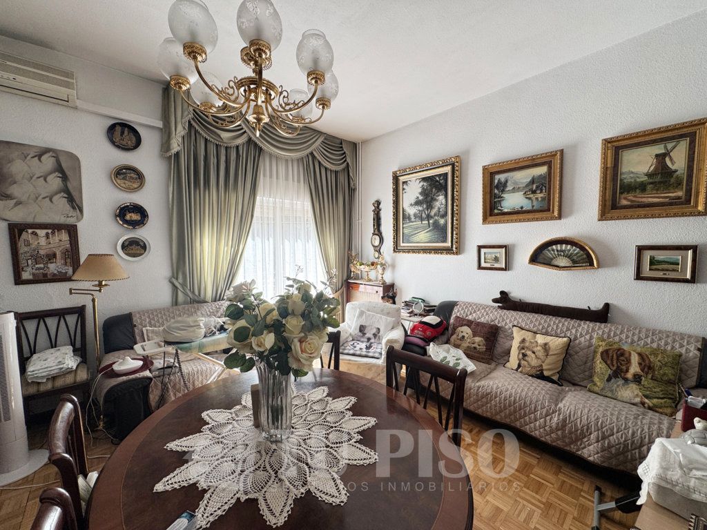 Sala d'estar de Pis en venda en  Madrid Capital amb Aire condicionat, Calefacció i Parquet