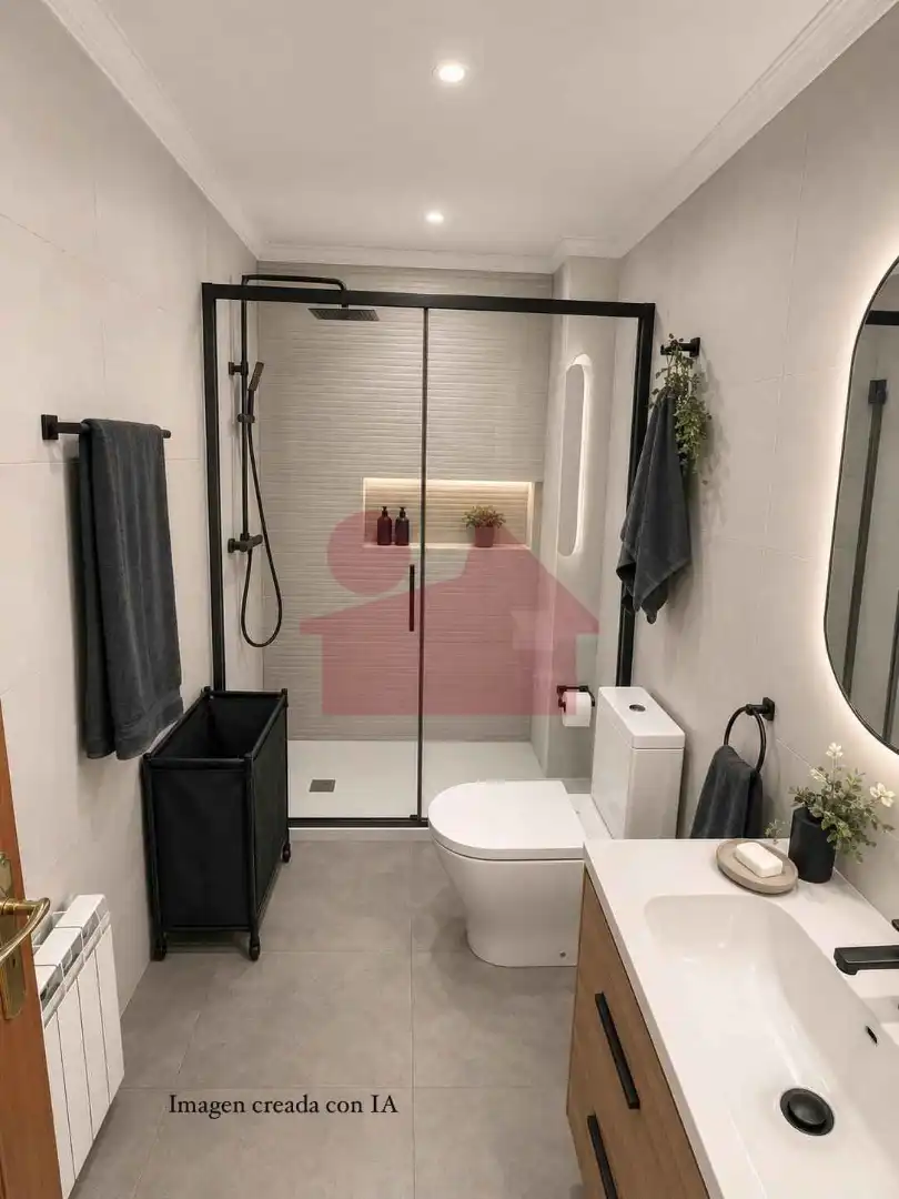 Bany de Casa adosada en venda en Mollet del Vallès amb Aire condicionat, Calefacció i Jardí privat