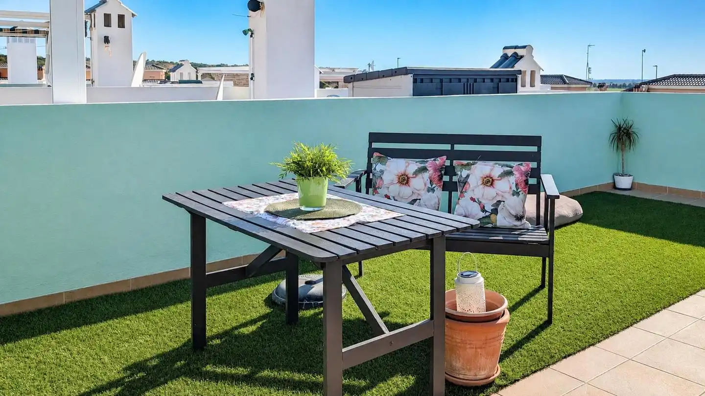 Terraza de Casa adosada en venta en Santa Pola con Aire acondicionado, Jardín privado y Terraza