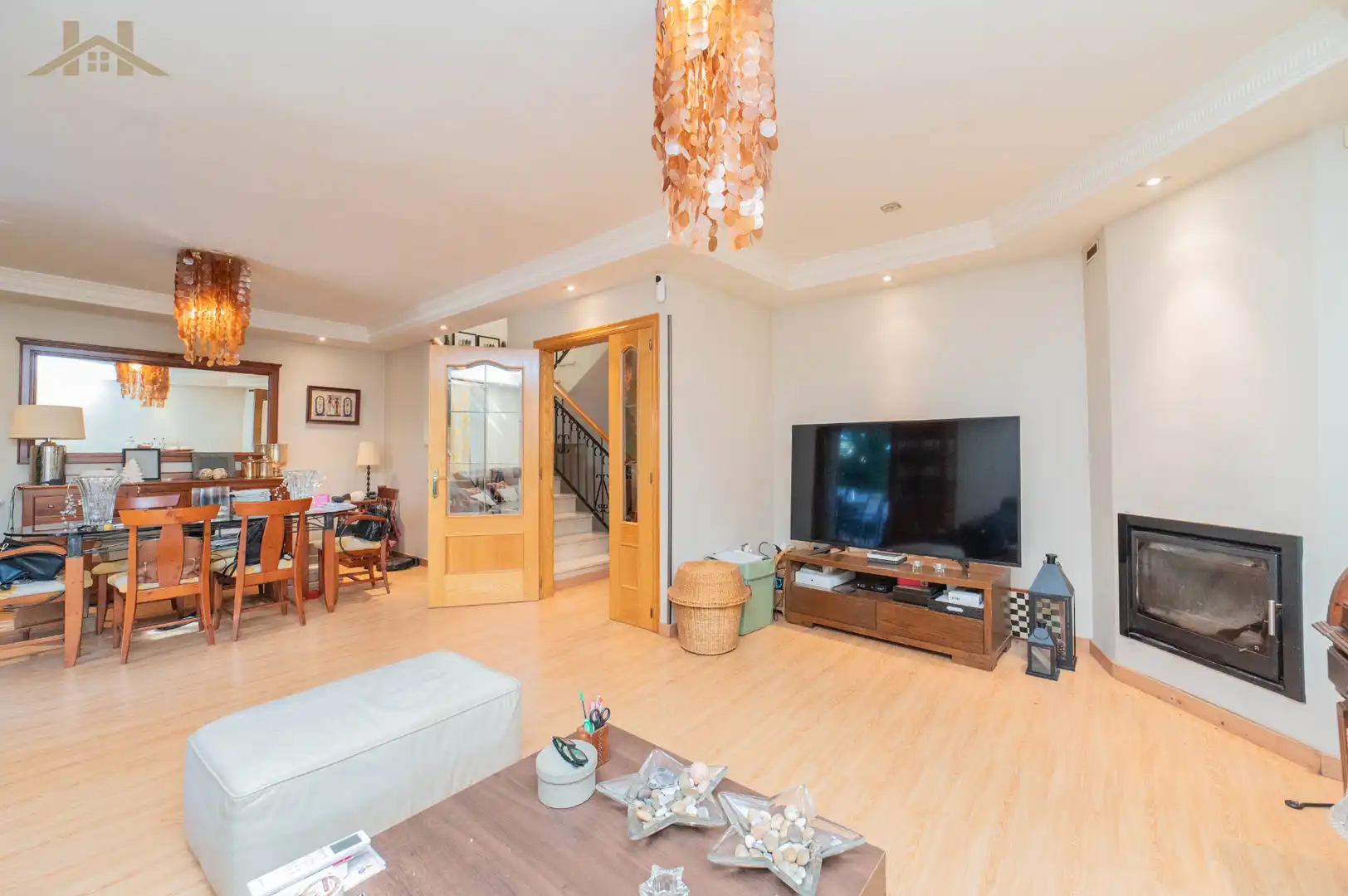 Living room of Detached homes for sale in Arroyomolinos (Madrid)  with Air Conditioner, Heating and Private garden