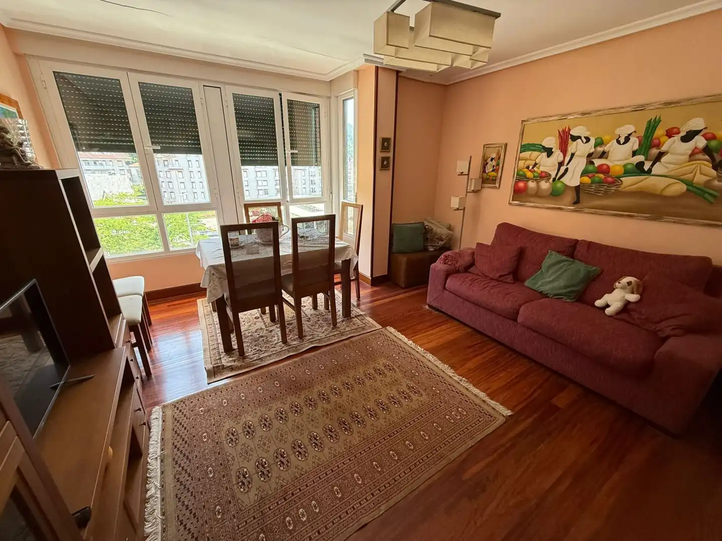 Living room of Flat for sale in Santoña  with Heating, Parquet flooring and Terrace