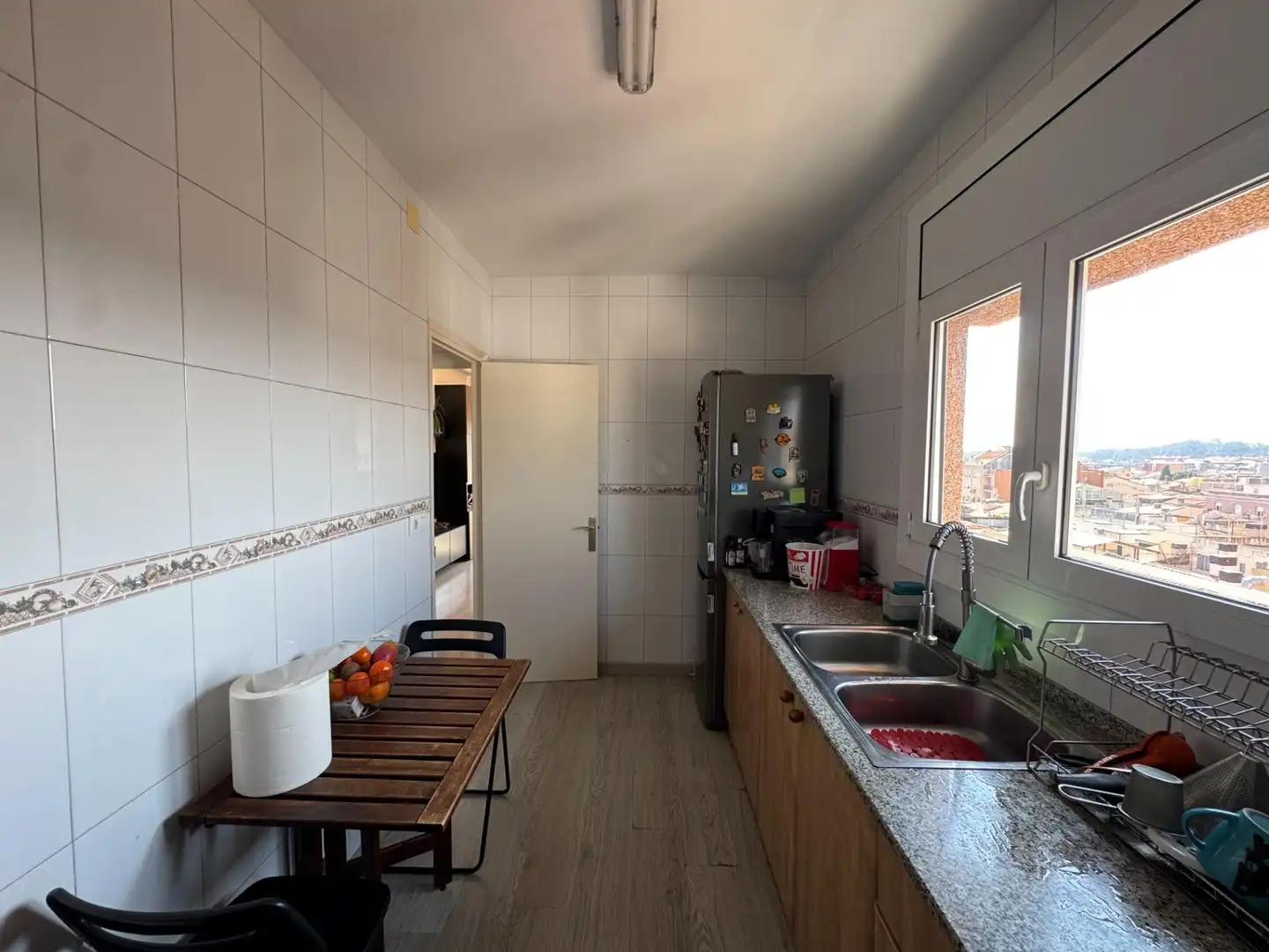 Küche von Wohnung zum Verkauf in Granollers mit Parkett, Terrasse und Abstellraum