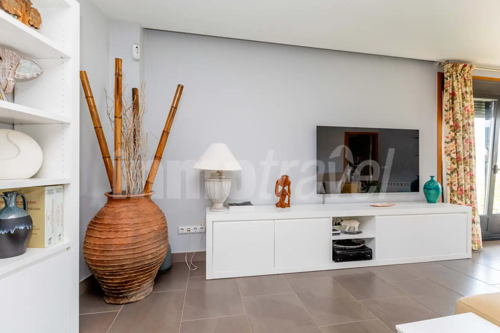 Sala de estar de Casa o chalet en venta en Sanxenxo con Calefacción, Jardín privado y Parquet