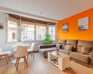 Sala d'estar de Apartament de lloguer en Vigo  amb Aire condicionat, Calefacció i Parquet