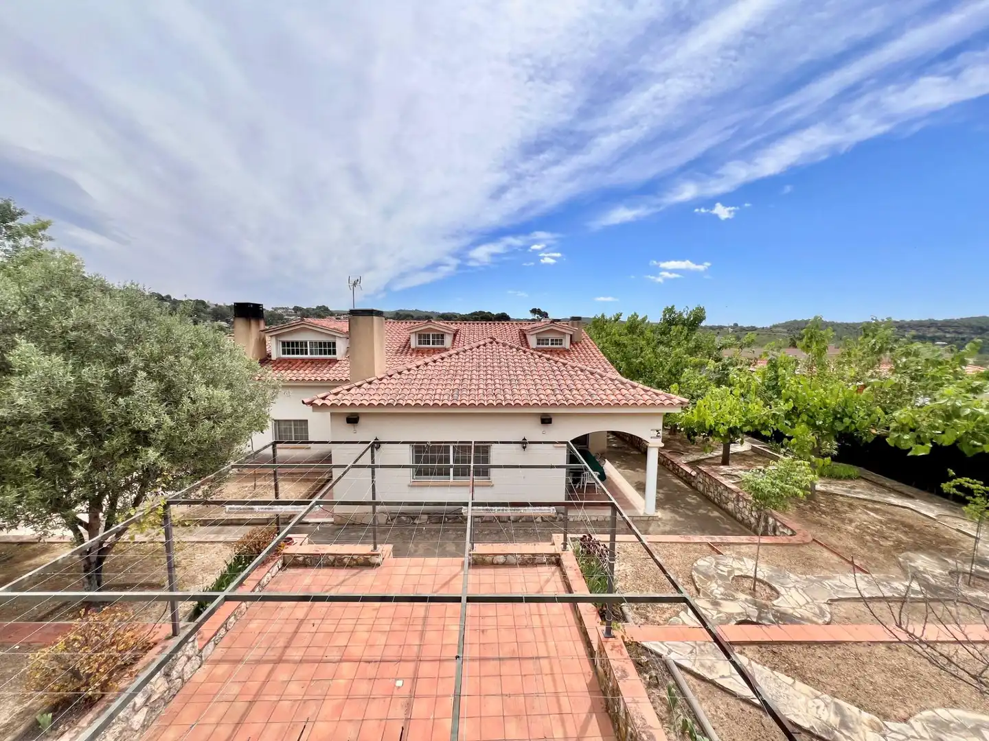 Exterior view of Houses for sale in Vespella de Gaià  with Heating, Terrace and Swimming Pool