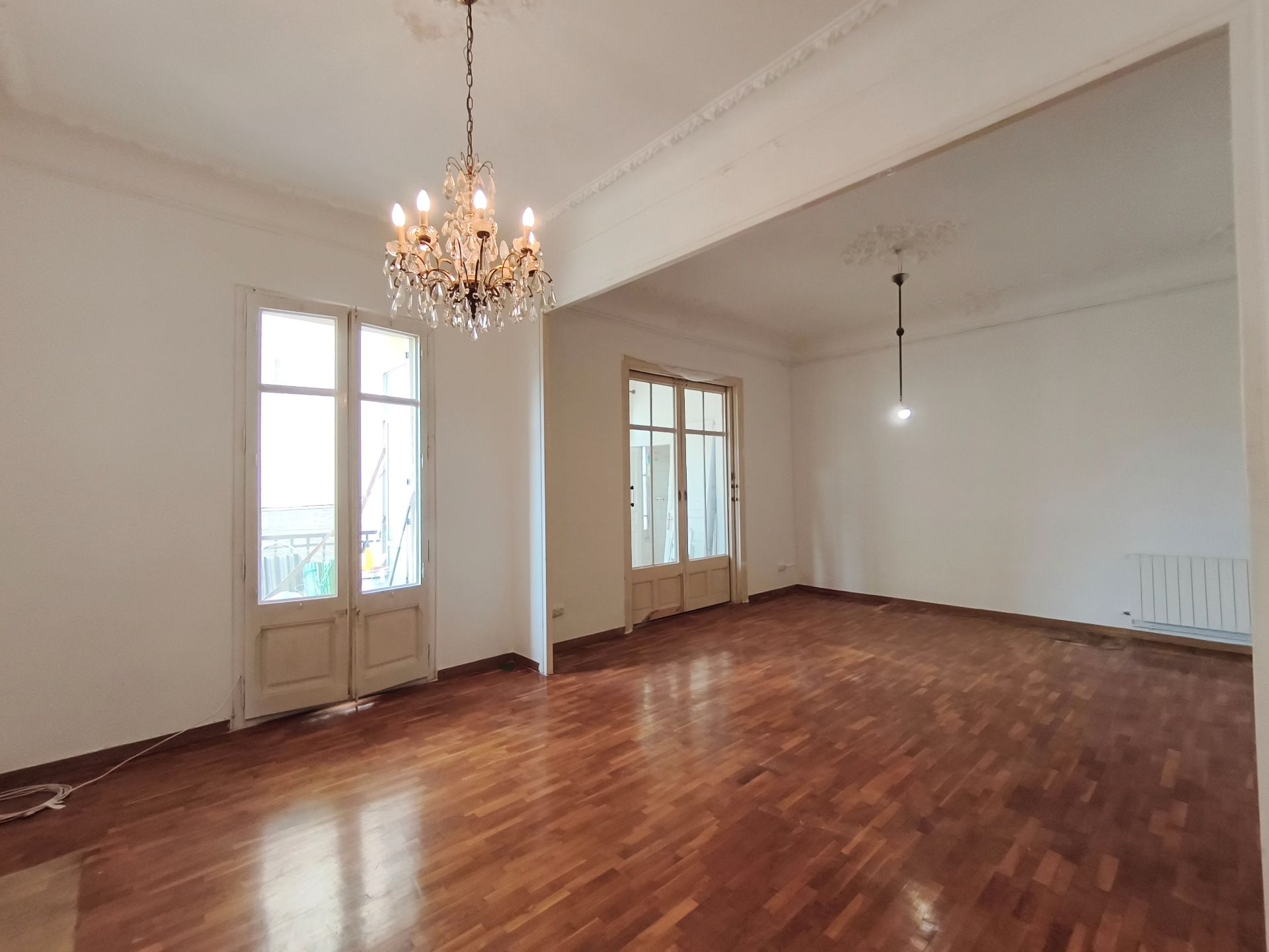Sala d'estar de Pis de lloguer en  Barcelona Capital amb Es permeten mascotes