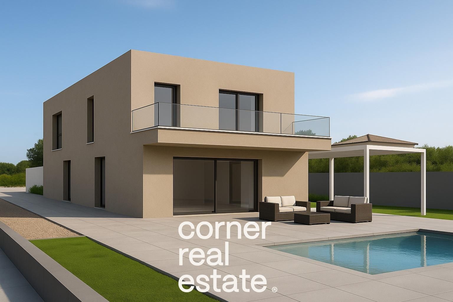 Vista exterior de Casa o xalet en venda en Sant Cugat del Vallès amb Aire condicionat, Jardí privat i Parquet