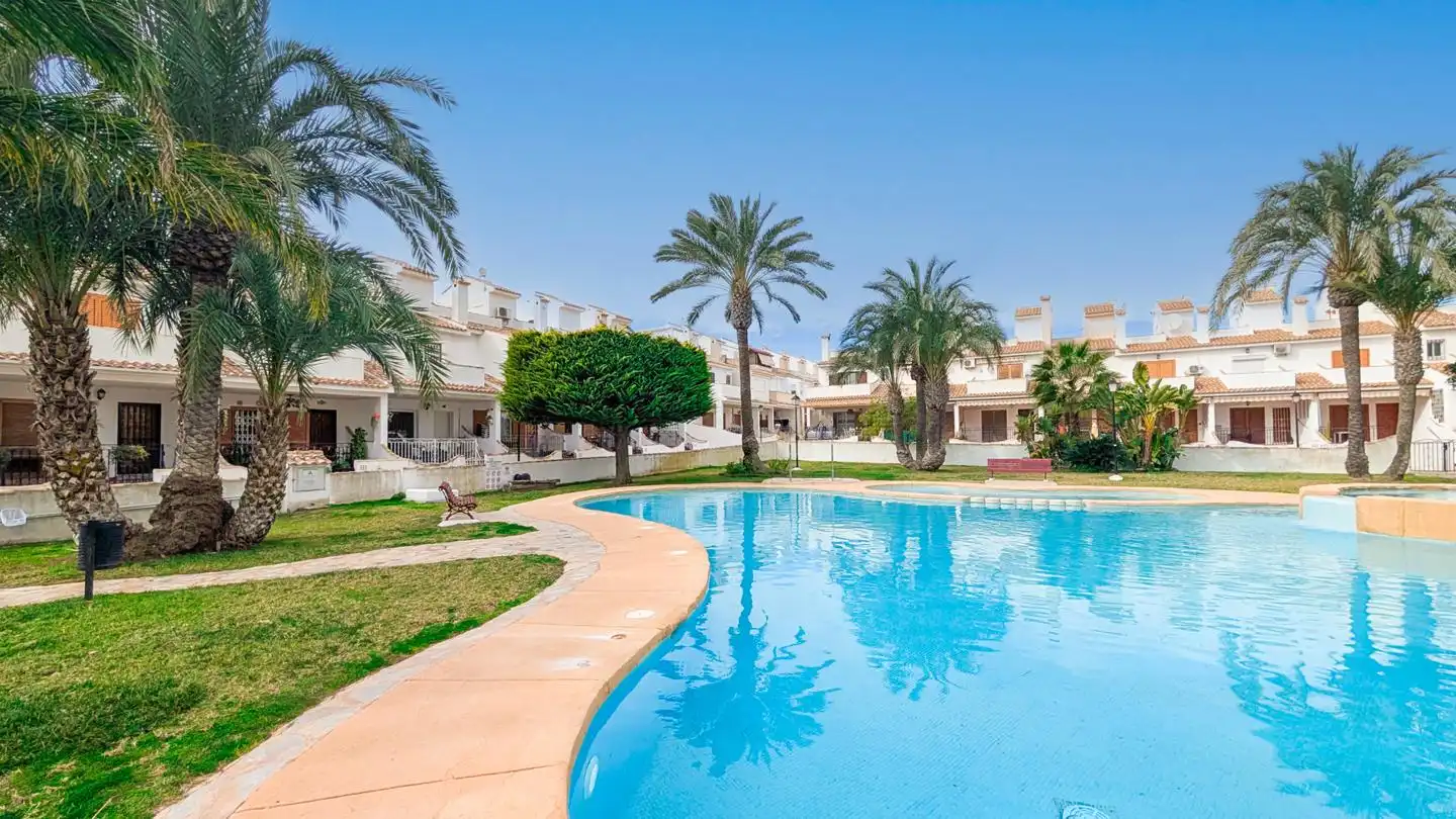 Swimming pool of Detached homes for sale in Santa Pola  with Air Conditioner, Terrace and Swimming Pool
