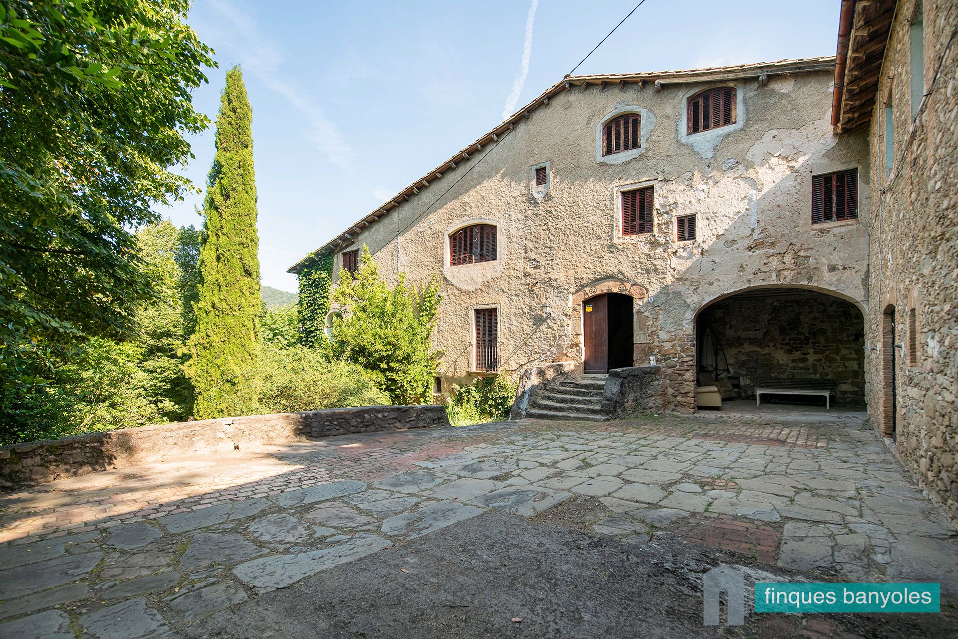 Exterior view of Country house for sale in Les Preses  with Heating, Private garden and Terrace