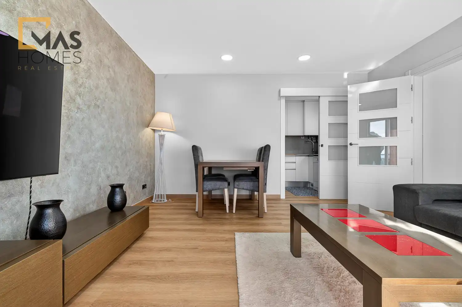 Wohnzimmer von Wohnung zum Verkauf in Sabadell mit Klimaanlage, Heizung und Terrasse