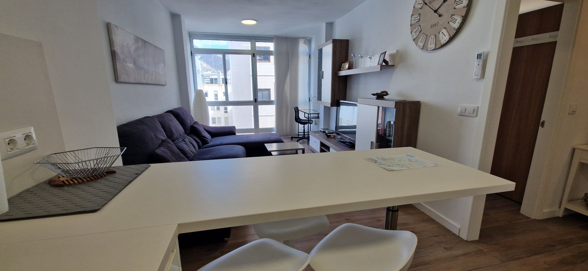 Sala d'estar de Pis de lloguer en  Santa Cruz de Tenerife Capital amb Moblat