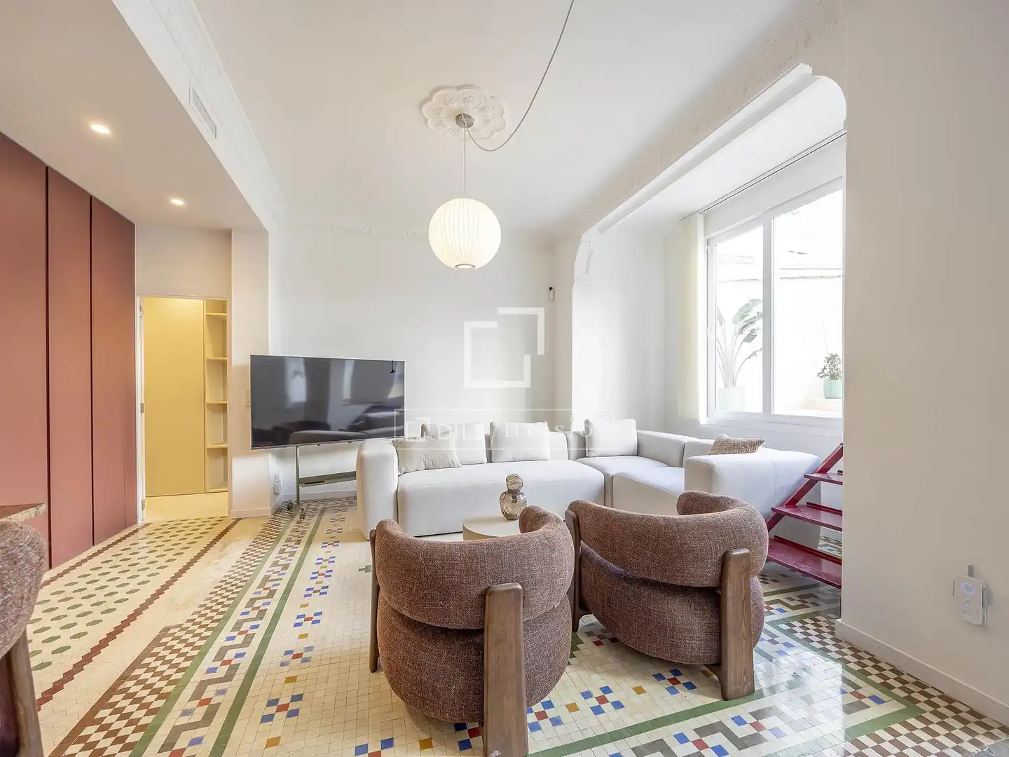 Sala de estar de Piso en venta en Valencia con Aire acondicionado, Terraza y Amueblado