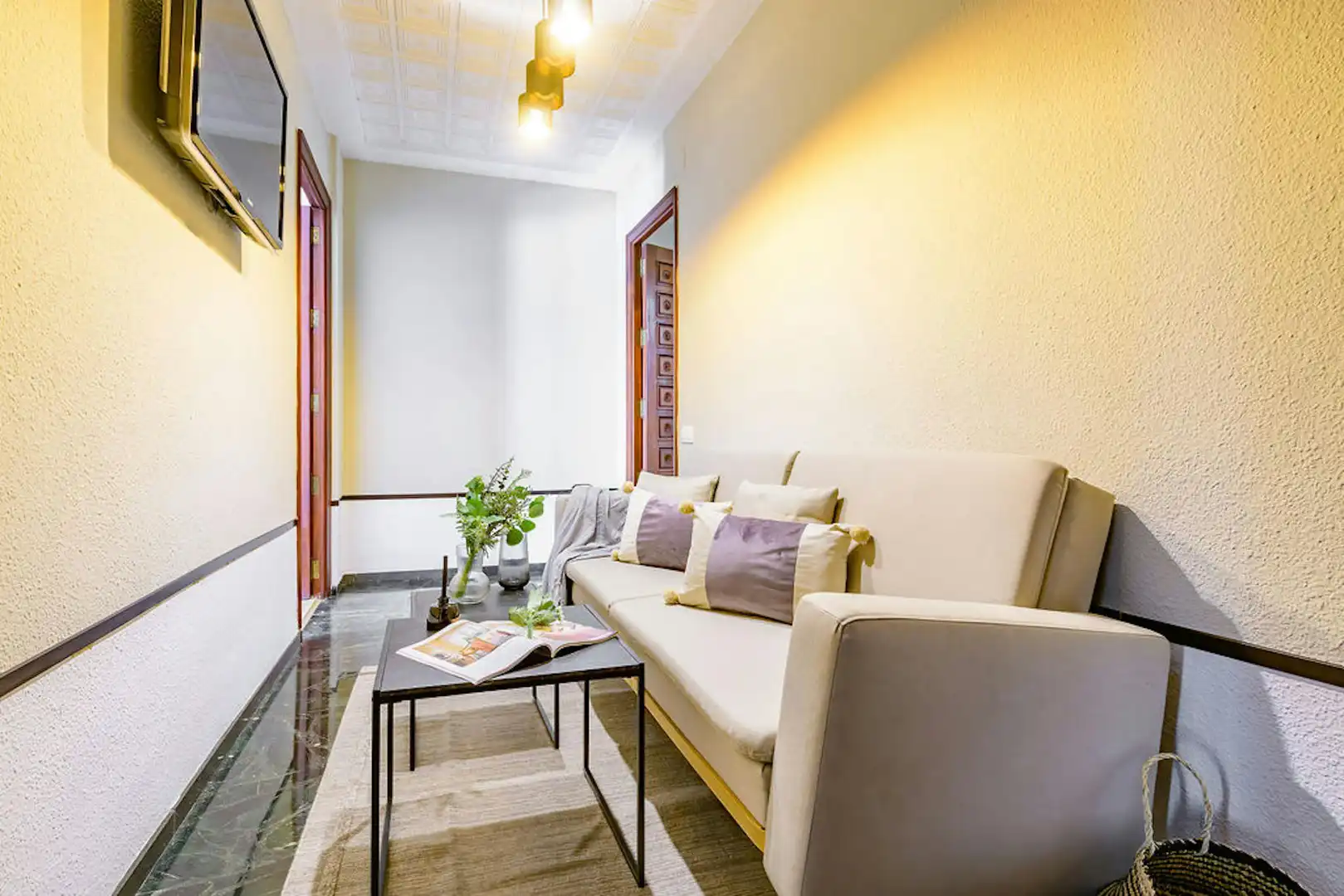 Sala de estar de Piso para compartir en Valencia con Calefacción, Amueblado y Lavadora