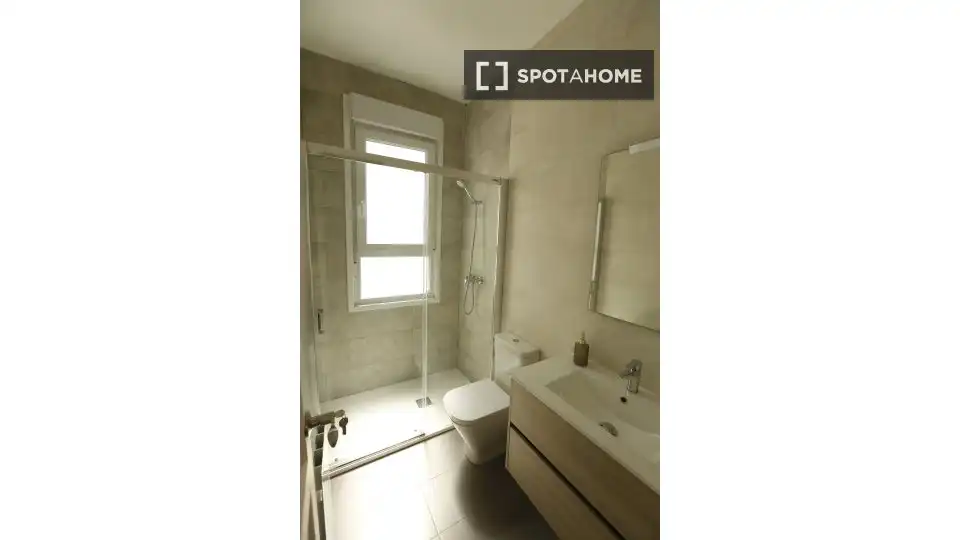 Bathroom of Flat for share in Bilbao   with Air Conditioner, Heating and Terrace