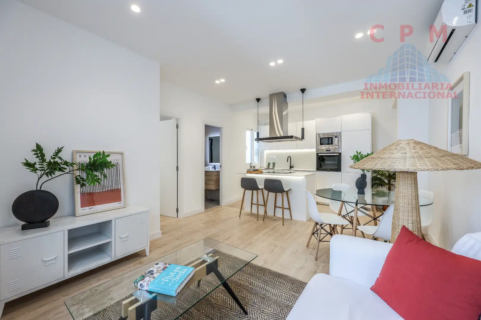 Wohnzimmer von Wohnung zur Miete in Madrid mit Klimaanlage, Heizung und Parkett