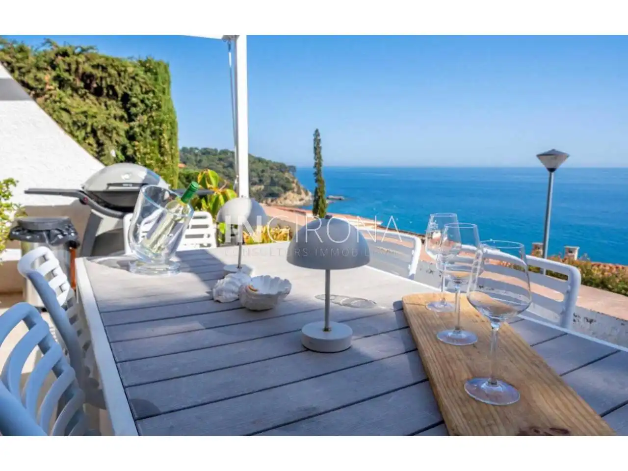 Terrassa de Casa o xalet de lloguer en Lloret de Mar amb Aire condicionat, Jardí privat i Terrassa