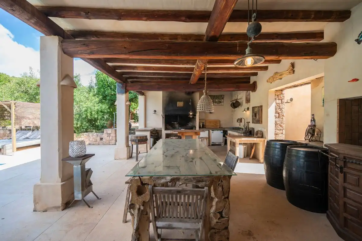 Terraza de Casa o chalet de alquiler en Sant Josep de sa Talaia con Aire acondicionado, Calefacción y Jardín privado