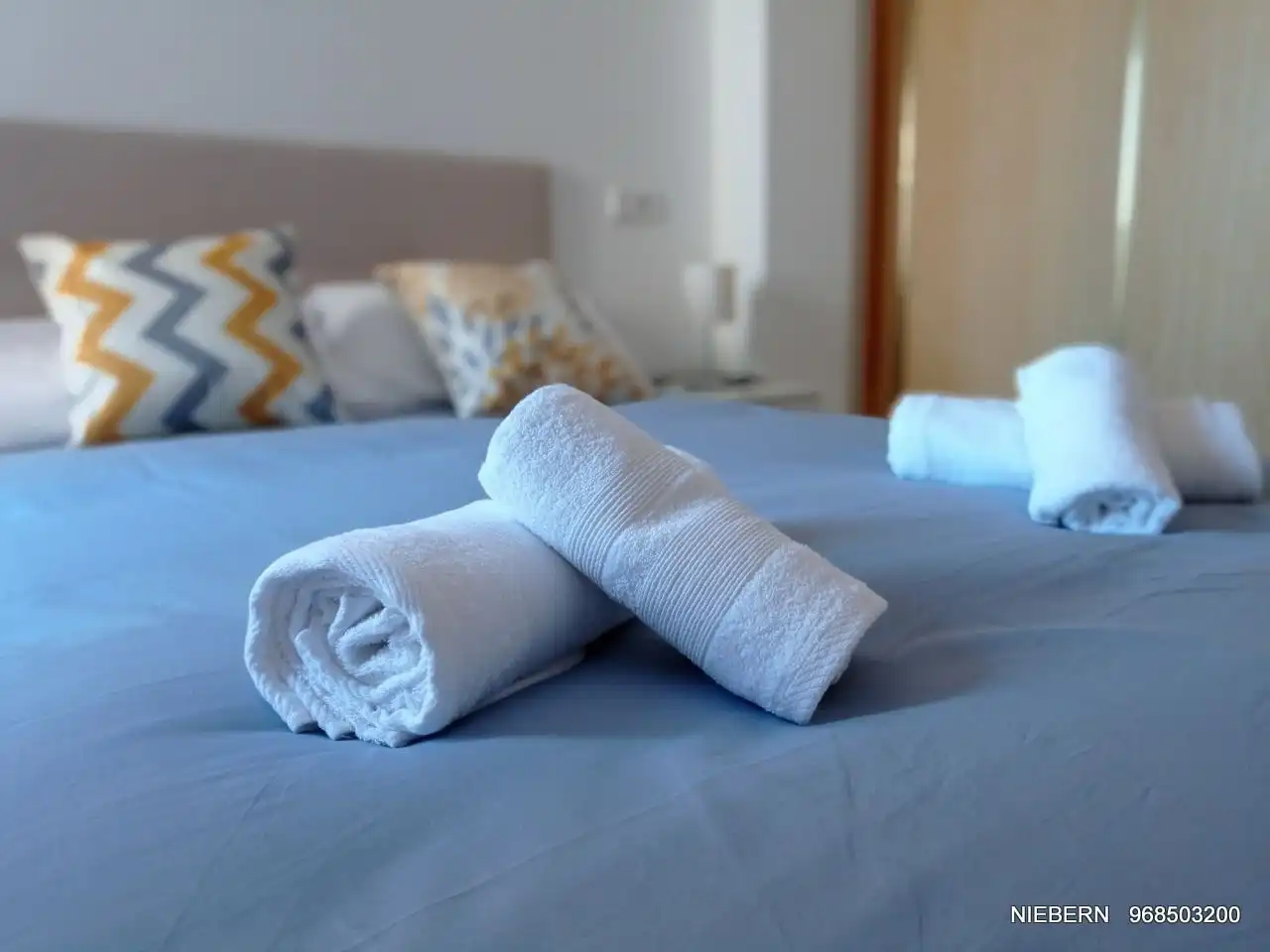 Schlafzimmer von Wohnung zur Miete in Cartagena mit Terrasse, Möbliert und Waschmaschine