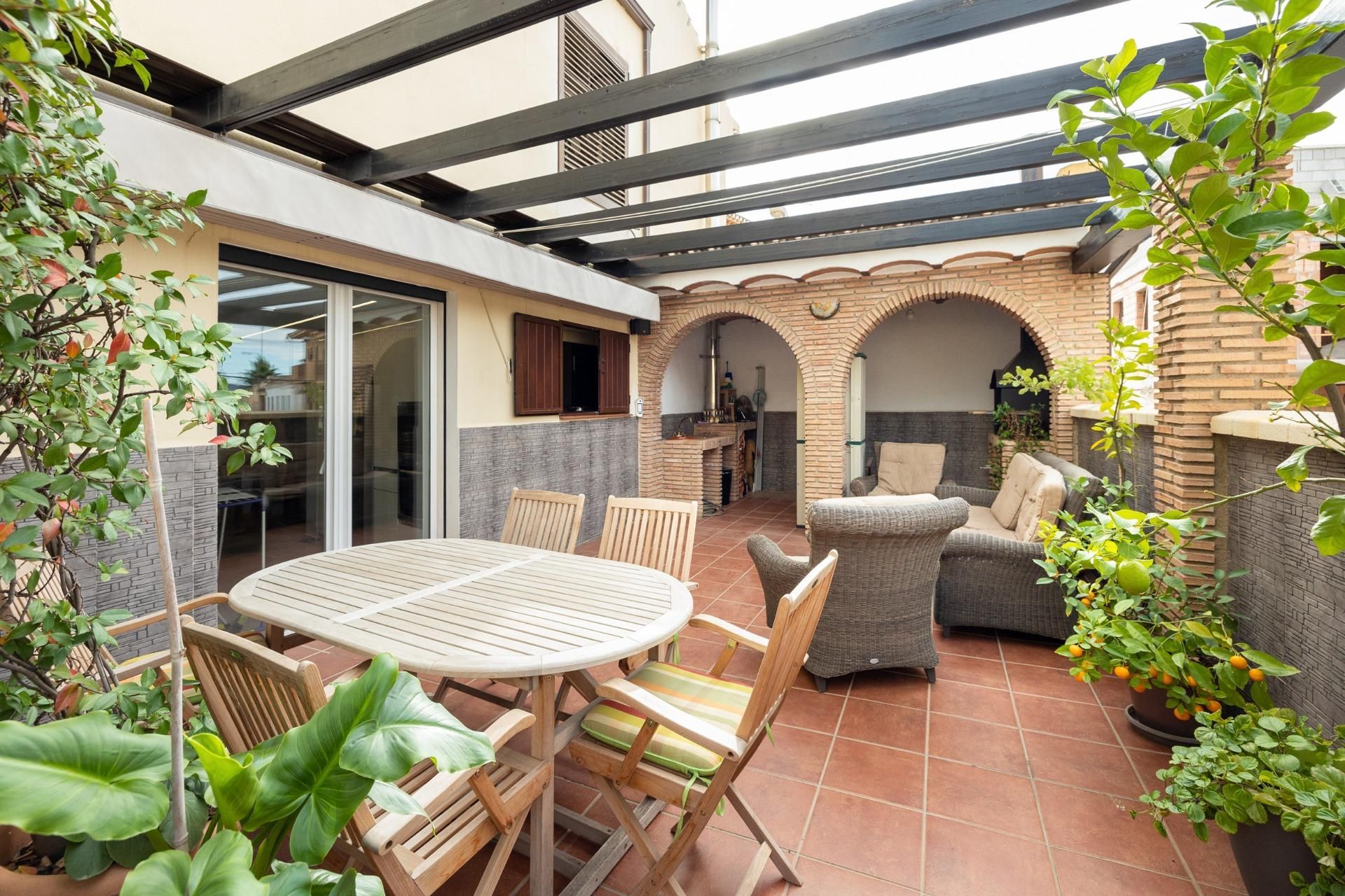 Terrace of Single-family semi-detached for sale in  Granada Capital  with Air Conditioner, Heating and Terrace