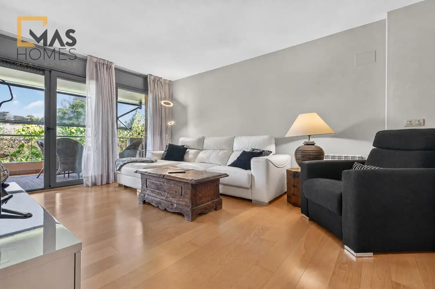 Sala d'estar de Àtic en venda en Sant Cugat del Vallès amb Aire condicionat, Calefacció i Terrassa
