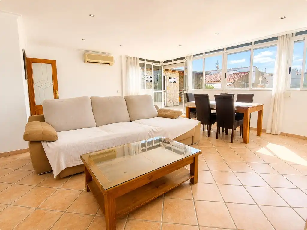 Sala de estar de Piso en venta en Bellreguard con Aire acondicionado, Terraza y Balcón