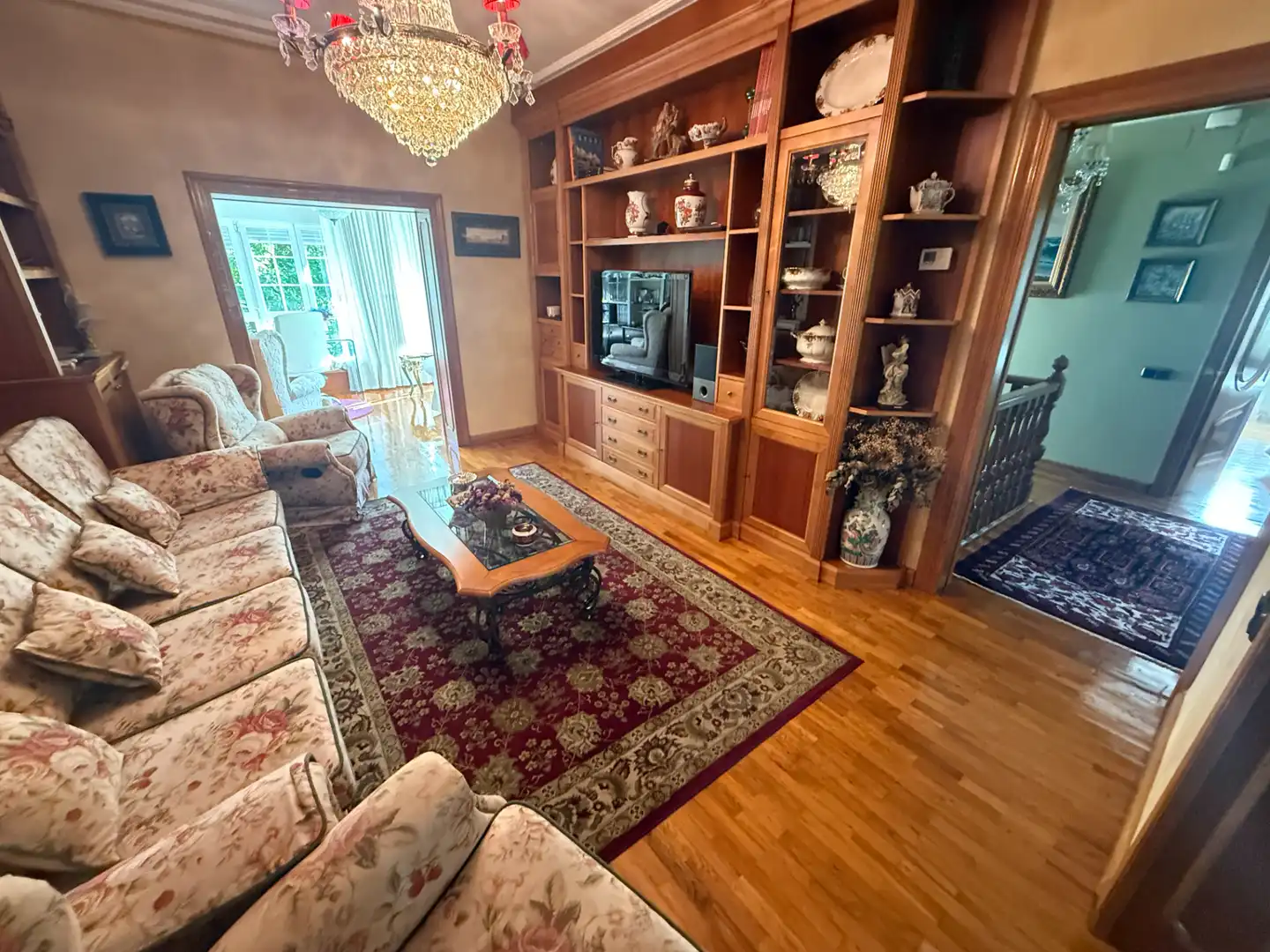 Sala de estar de Casa o chalet en venta en Castrillón con Calefacción, Jardín privado y Piscina