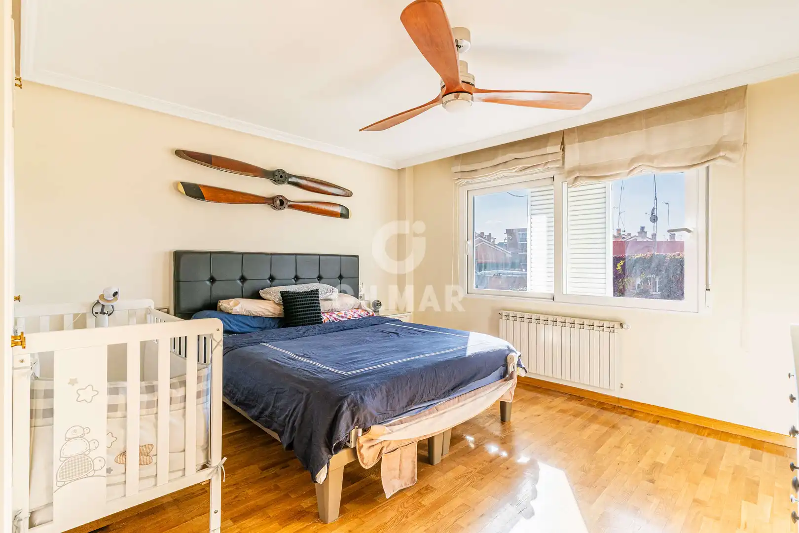 Bedroom of Detached homes for sale in Pozuelo de Alarcón  with Heating, Private garden and Swimming Pool