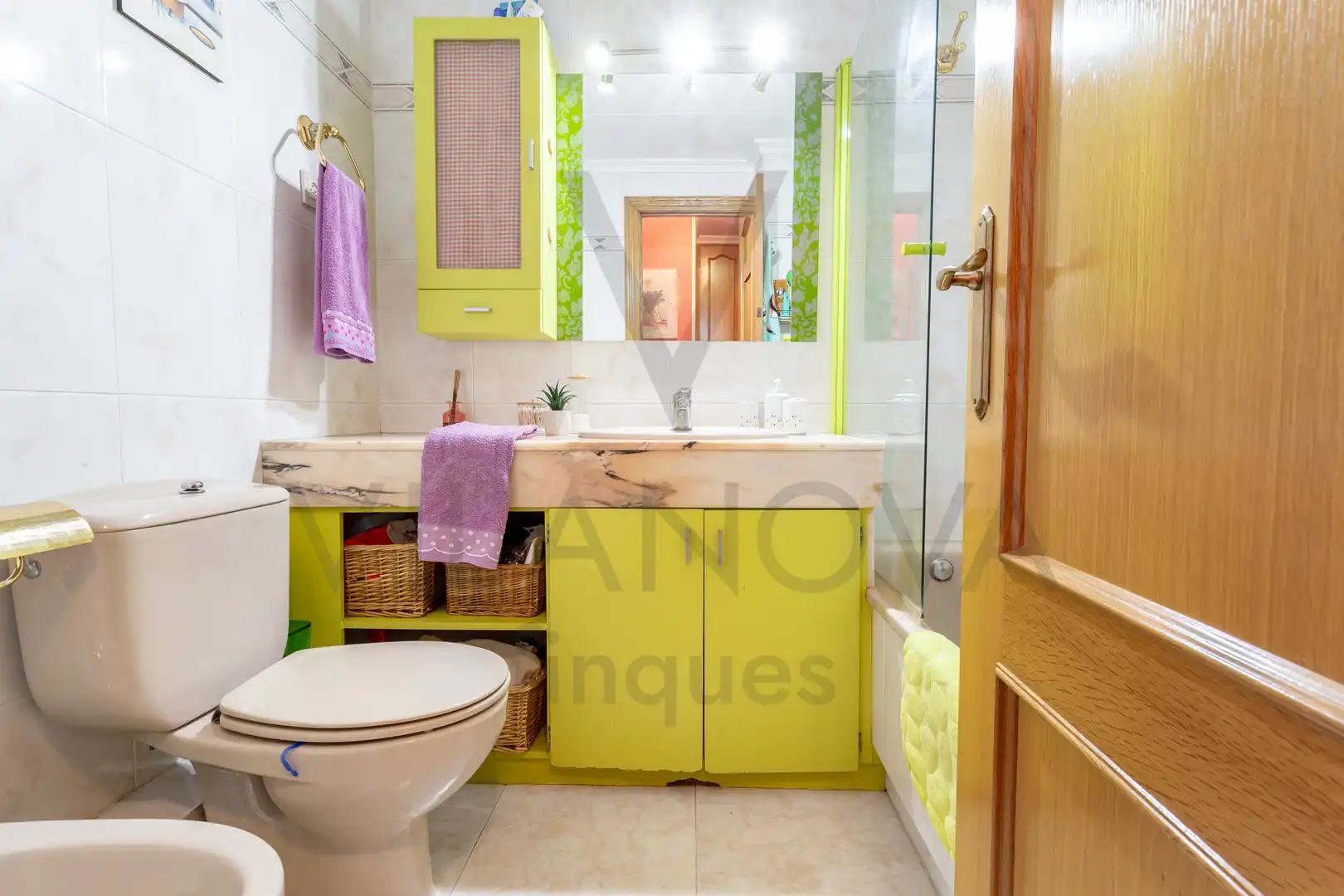 Badezimmer von Einfamilien-Reihenhaus zum Verkauf in Reus mit Heizung, Privatgarten und Terrasse