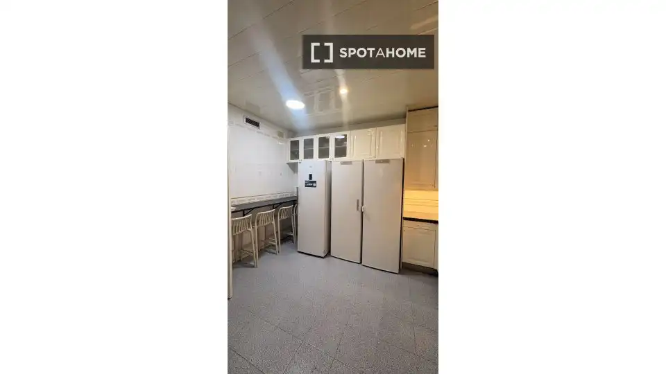 Kitchen of Flat for share in Sant Boi de Llobregat  with Air Conditioner, Heating and Furnished