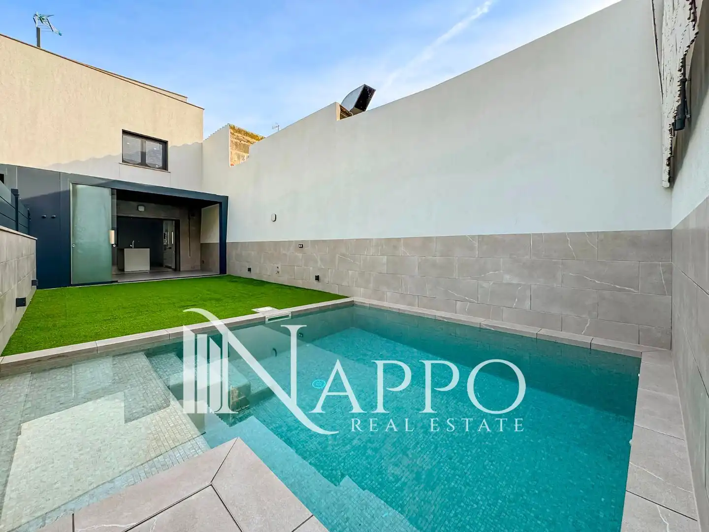 Piscina de Casa adosada de alquiler en  Palma de Mallorca con Aire acondicionado, Calefacción y Jardín privado