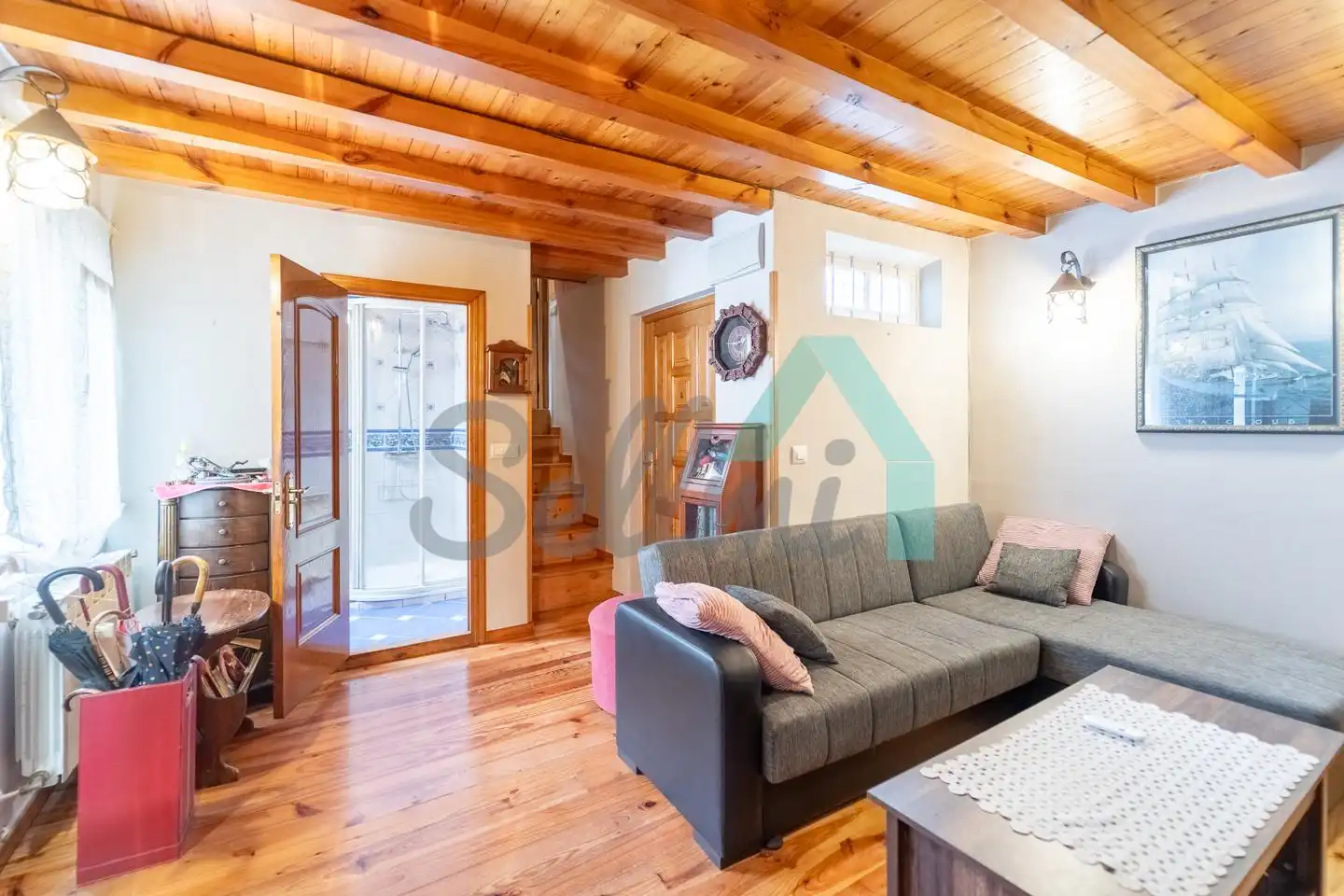 Wohnzimmer von Maisonette zum Verkauf in Valdés - Luarca mit Heizung und Parkett