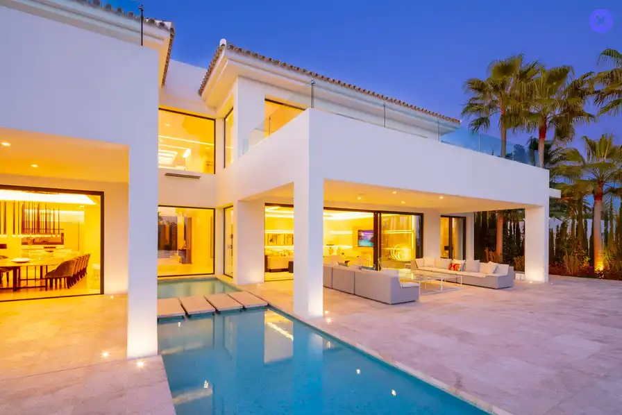 Exterior view of Houses for rent in Marbella  with Air Conditioner, Private garden and Terrace