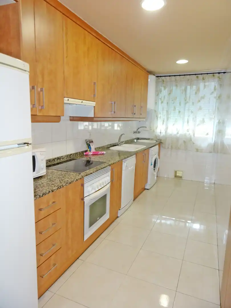 Cocina de Apartamento de alquiler en Gandia con Parquet, Terraza y Amueblado