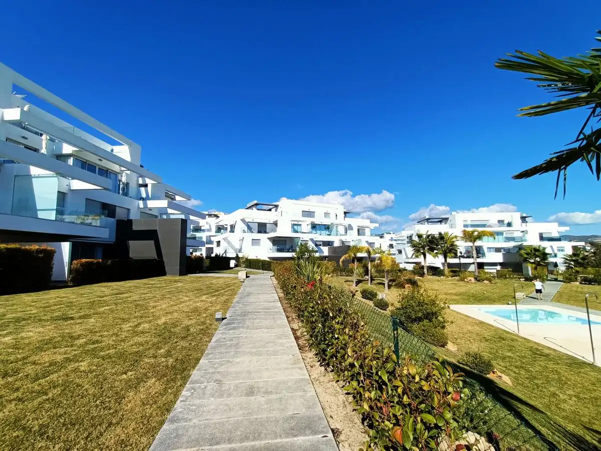 Exterior view of Flat for sale in Estepona  with Air Conditioner, Terrace and Storage room