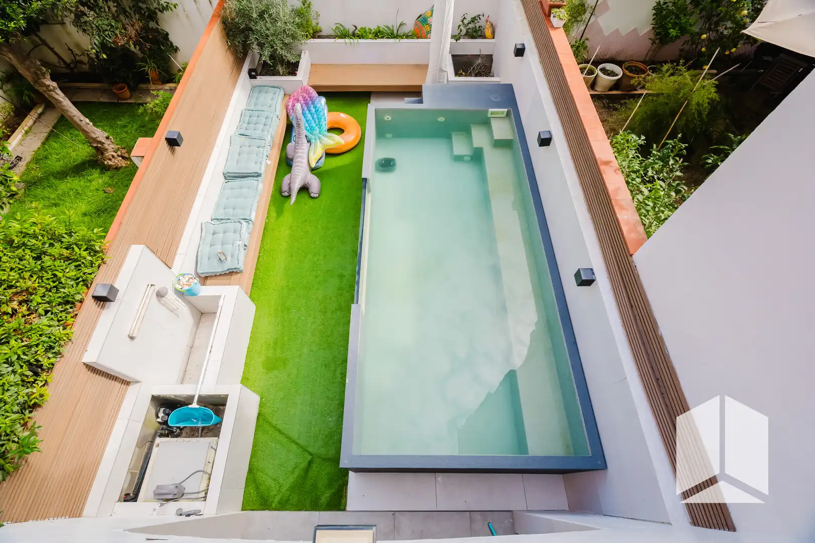 Piscina de Casa o xalet en venda en Castelldefels amb Terrassa, Piscina i Balcó