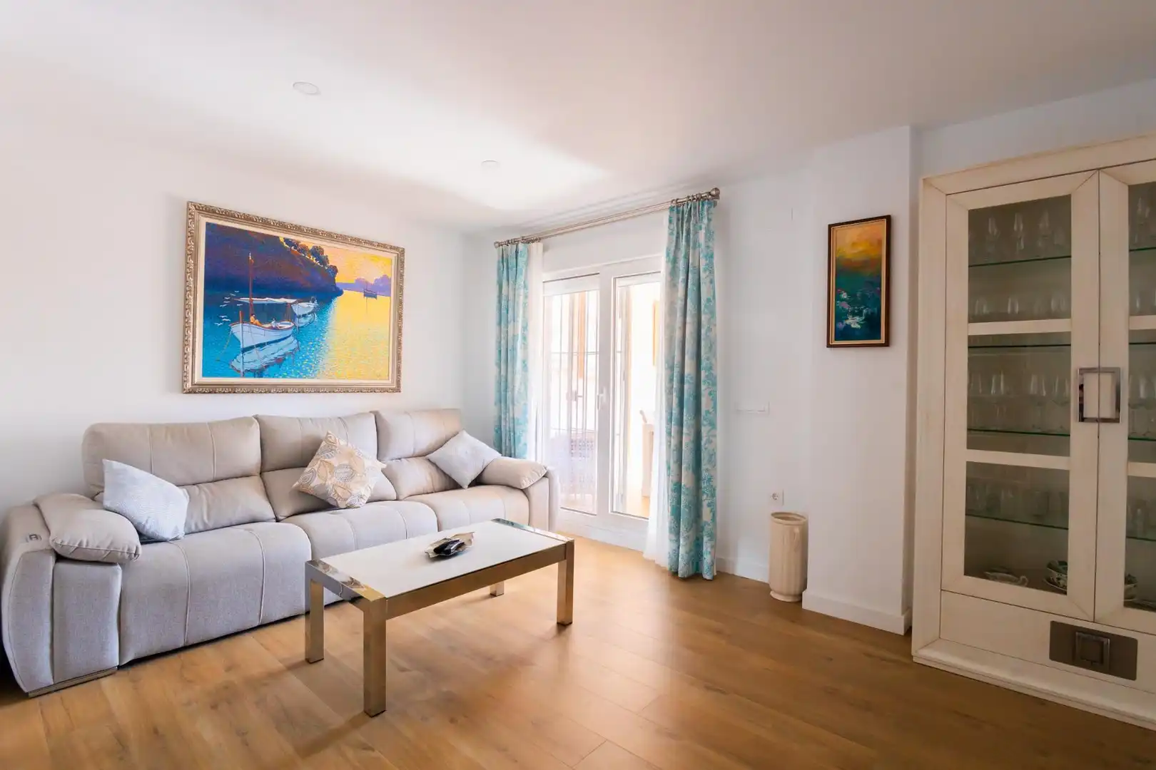 Living room of Flat for sale in Sanlúcar de Barrameda  with Heating, Private garden and Terrace
