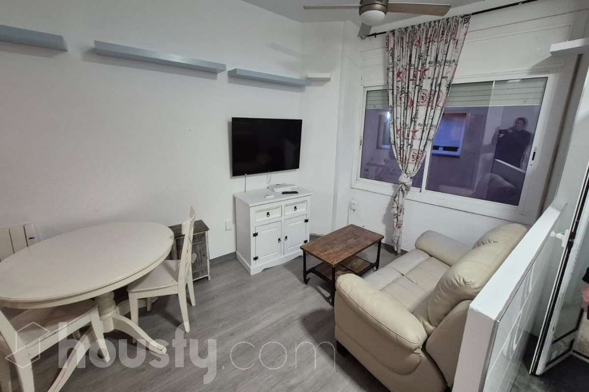 Living room of Flat to rent in Badalona  with Furnished