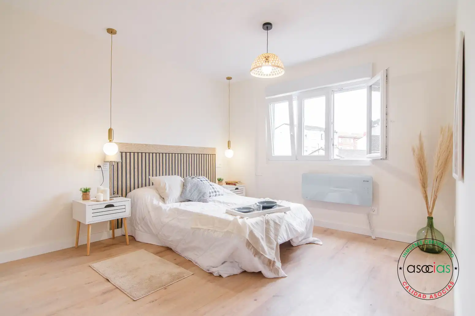 Bedroom of Flat for sale in Corvera de Asturias  with Heating, Private garden and Furnished