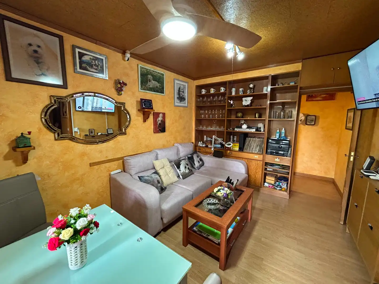 Sala d'estar de Pis en venda en Mejorada del Campo amb Aire condicionat i Forn