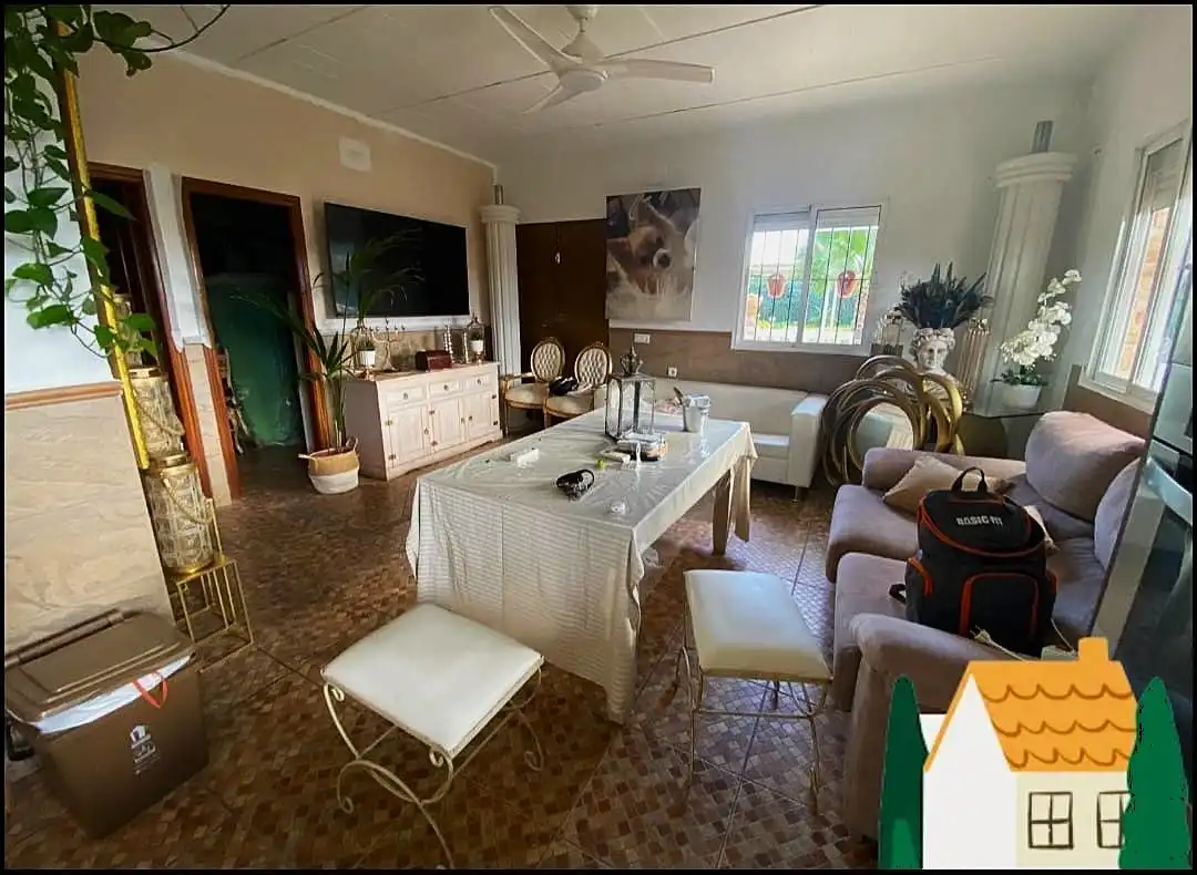 Comedor de Finca rústica en venta en Arroyo de San Serván con Aire acondicionado, Calefacción y Jardín privado