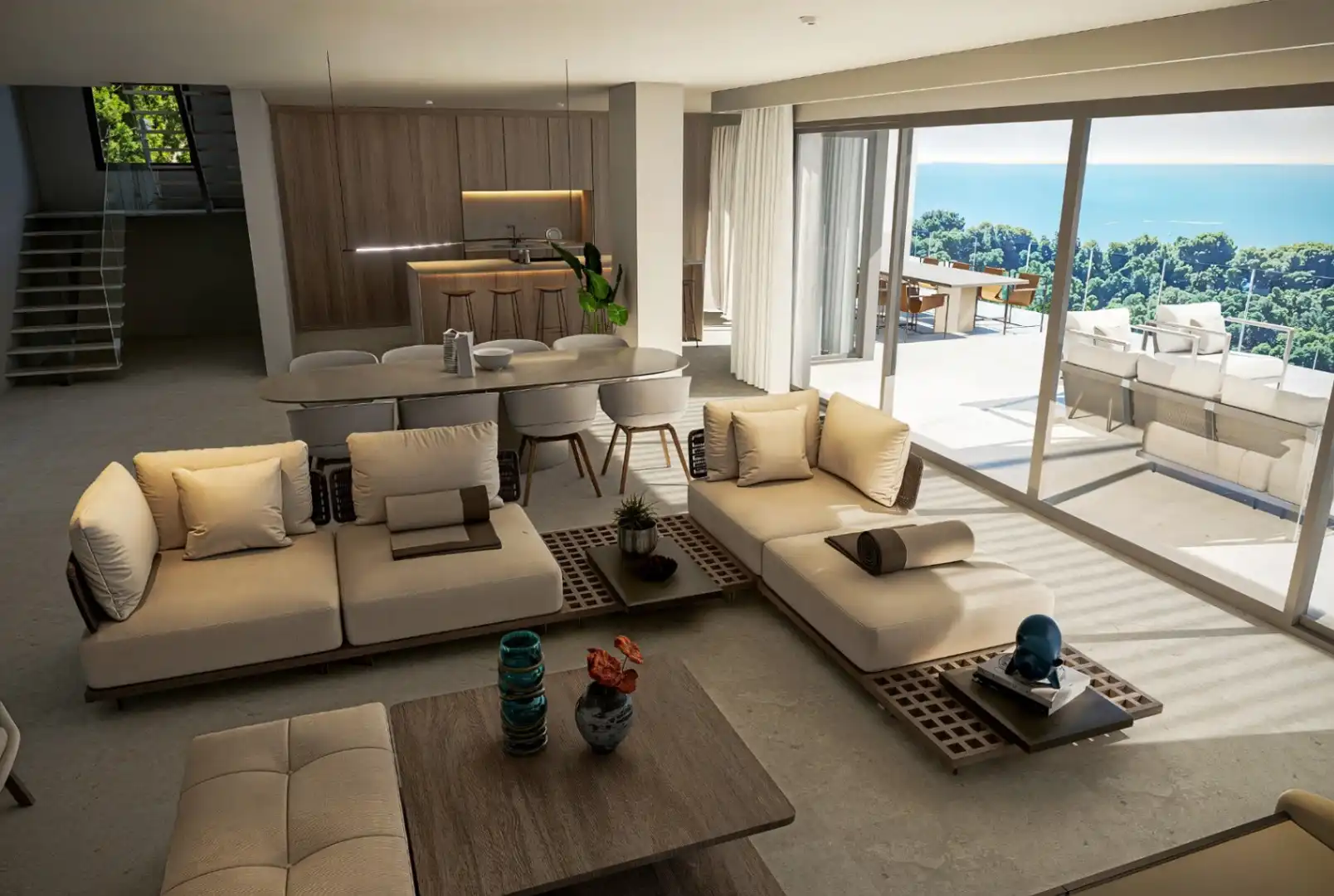Living room of Houses for sale in Altea  with Air Conditioner, Private garden and Terrace