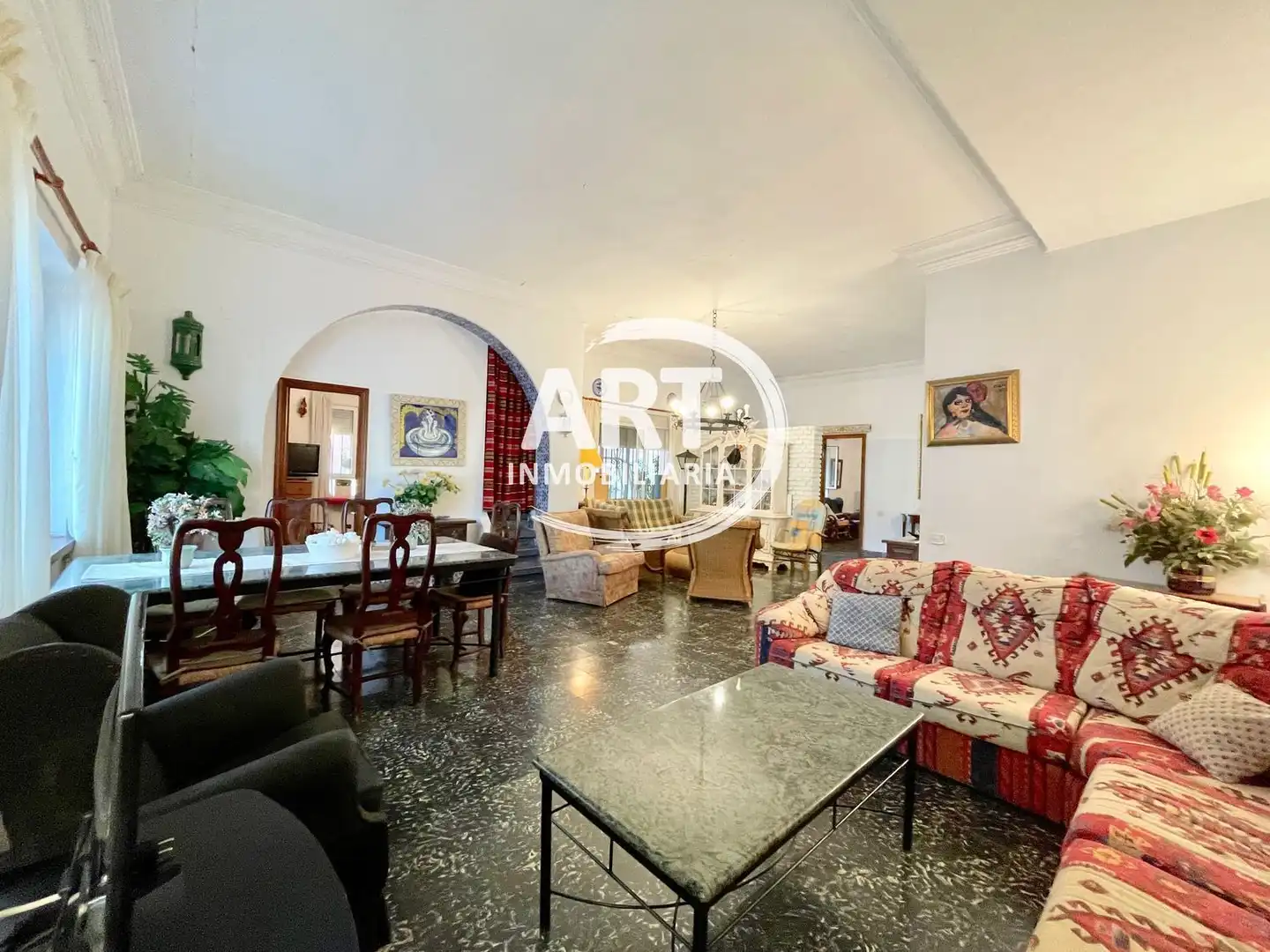 Sala d'estar de Casa o xalet en venda en Náquera amb Aire condicionat i Traster