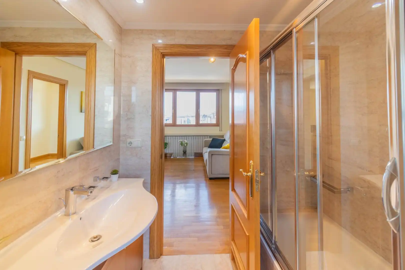 Bathroom of Attic for sale in  Pamplona / Iruña  with Heating, Terrace and Storage room