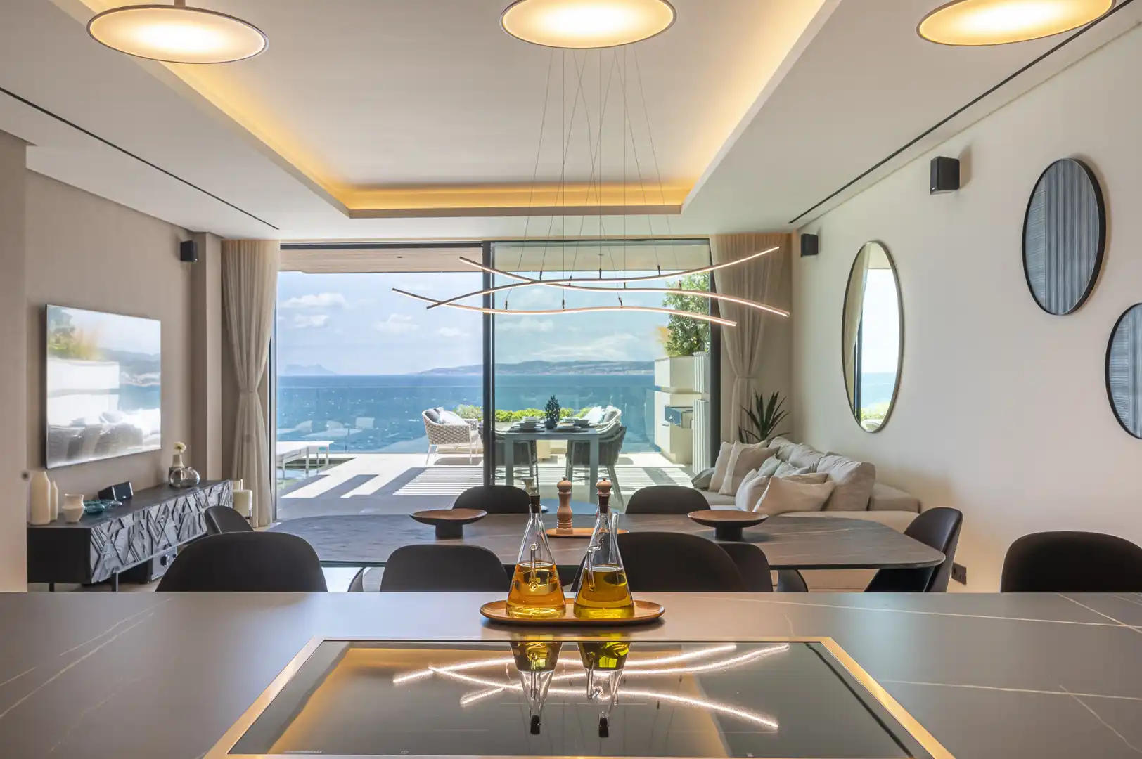 Menjador de Apartament en venda en Estepona amb Aire condicionat, Calefacció i Terrassa