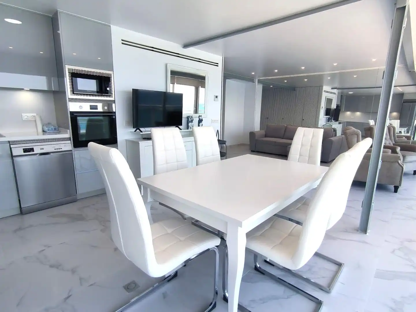 Dining room of Flat for sale in Benidorm  with Air Conditioner, Heating and Furnished