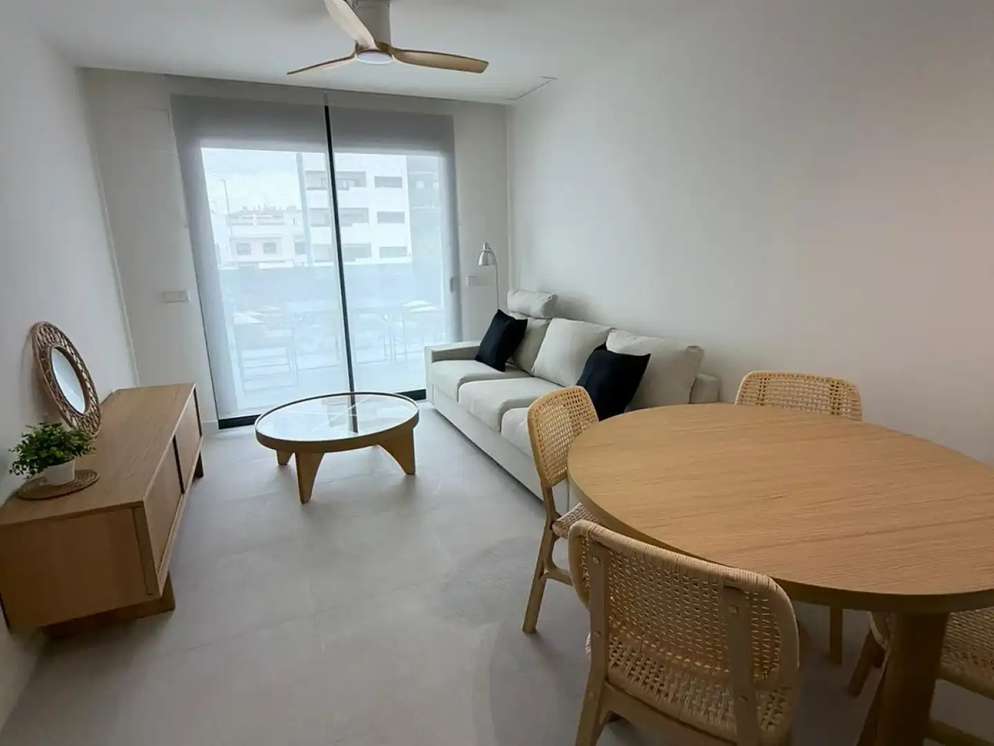 Sala d'estar de Pis de lloguer en Murcia amb Aire condicionat, Calefacció i Piscina