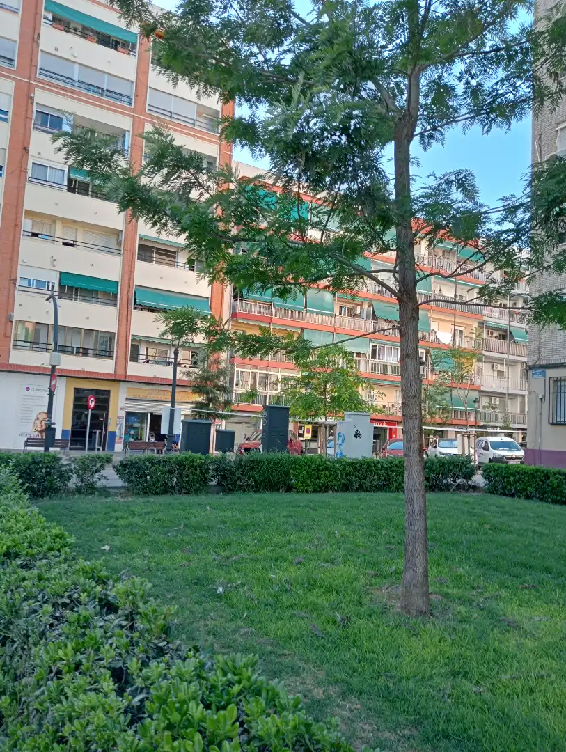 Exterior view of Flat for sale in Valencia  with Air Conditioner, Parquet flooring and Furnished