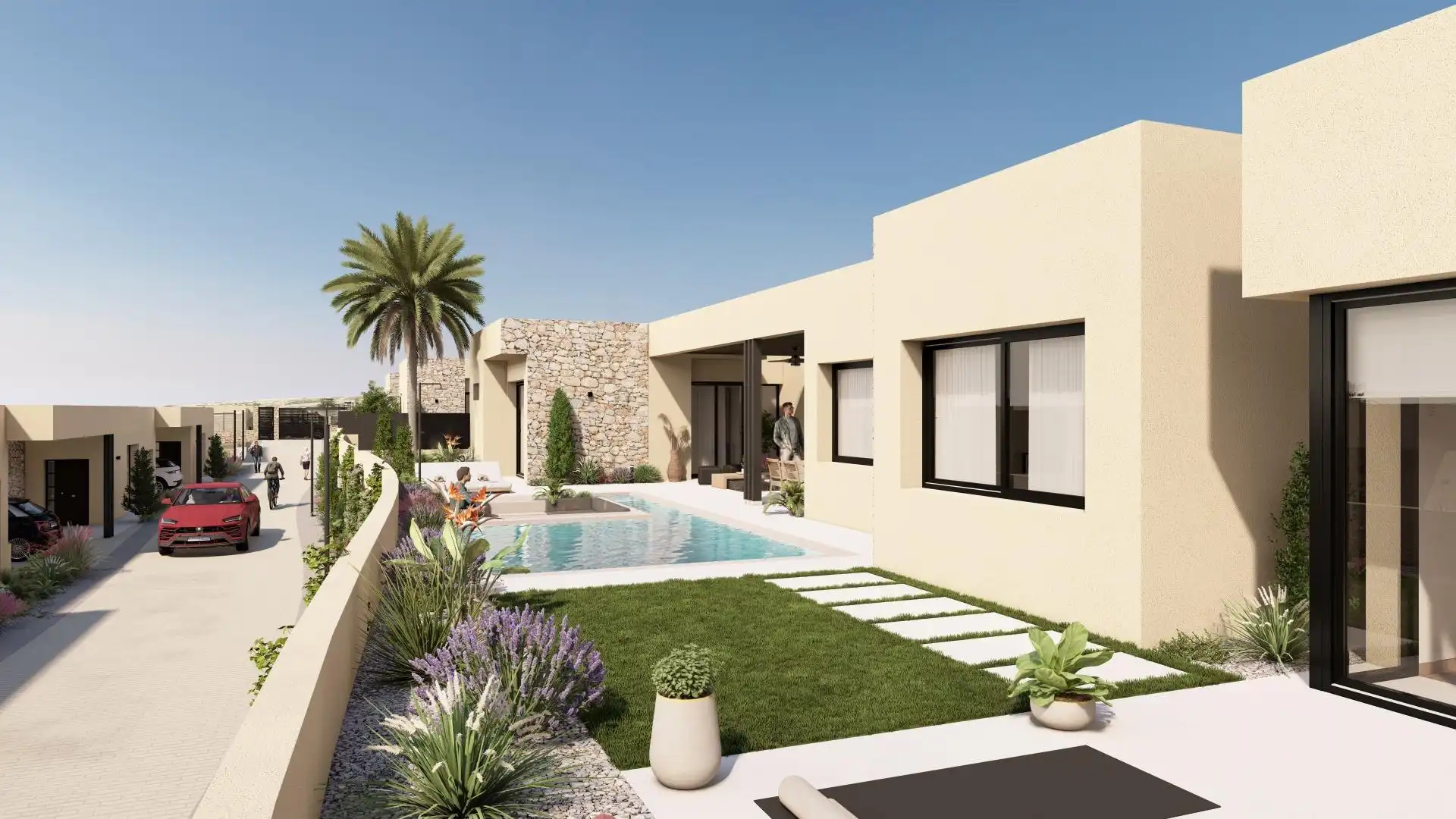 Garden of Houses for sale in Murcia  with Air Conditioner, Heating and Private garden