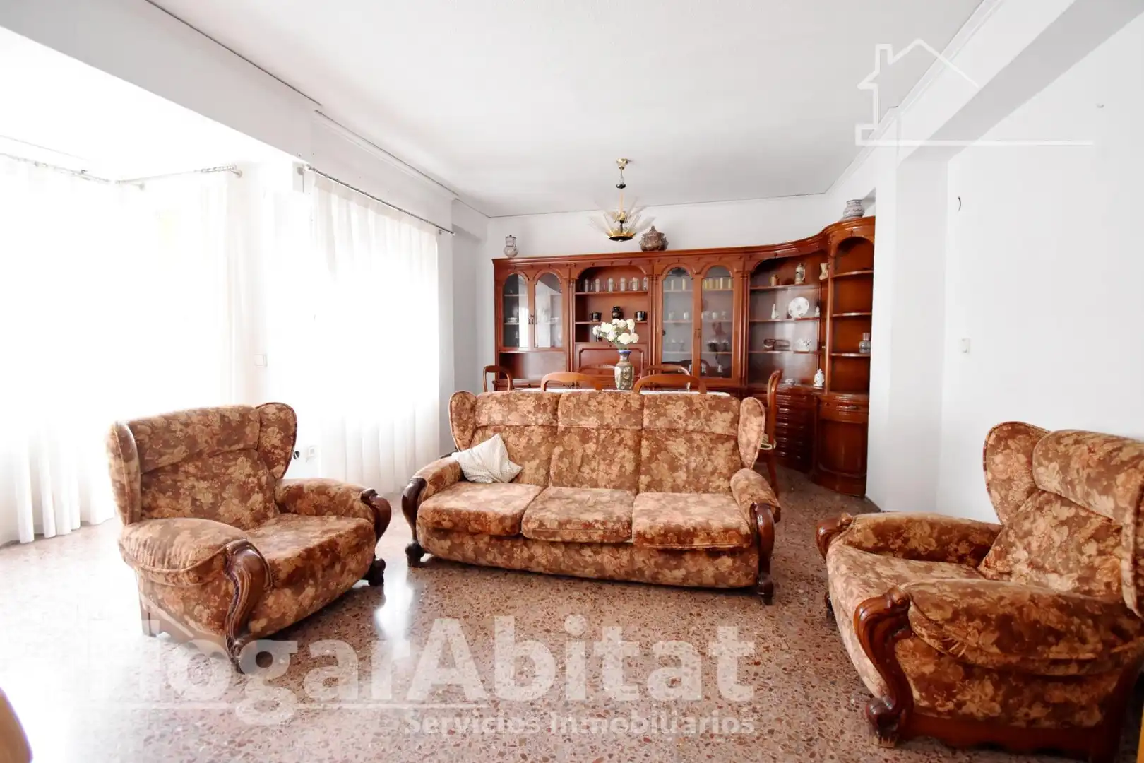 Sala de estar de Piso en venta en Gandia con Terraza y Amueblado